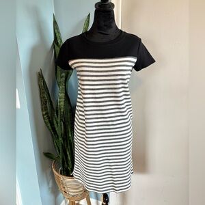 Striped Black and White Dress